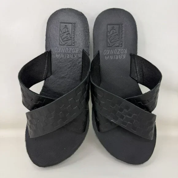 Vans Karina Rozunko Strap Mega Platform Sandals Black Women’s Size 8 - Picture 5 of 7